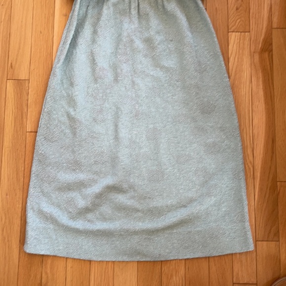 Vintage 1960s Lurex Blue Dress - Picture 3 of 16